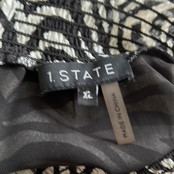 1 State- zebra striped blouse - Picture 6 of 7